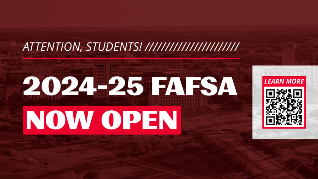 FAFSA Student Announcement Digital Signage Asset graphic design